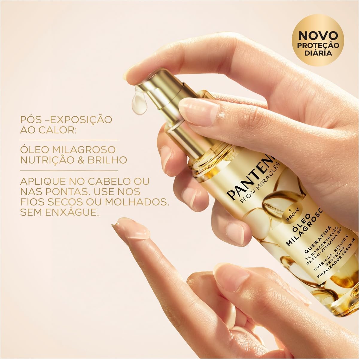Pantene Pro-v Miracles Queratina Óleo Capilar Milagroso 95ml na Amazon
