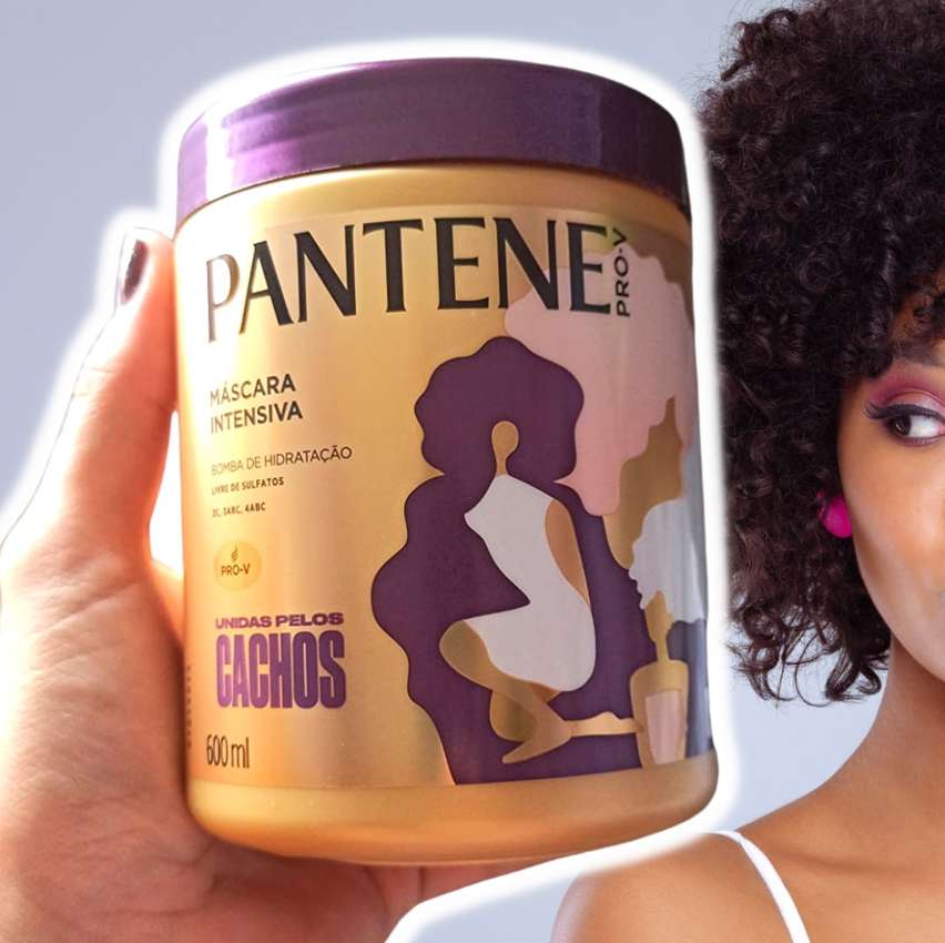 Pantene – Máscara Capilar Intensiva Cabelo Cacheado, Bomba de Hidratação, Cachos 2C 3ABC e 4ABC, 600 ml na Amazon