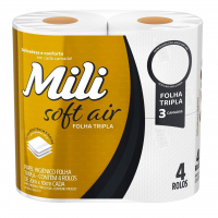 Papel Hig 20m Mili F.Tripla Soft Air 4 Unidades na Amazon