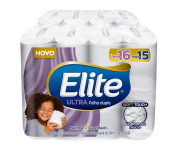 Papel Higiênico, Folha Dupla, 16 rolos – Elite Dualette Ultra na Amazon