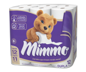 Papel Higiênico Folha Dupla, 30m, 12 rolos – Mimmo na Amazon