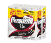 Papel Higiênico, Folha Dupla, Branco 24 unidades – Personal VIP na Amazon