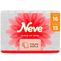 Papel Higiênico Folha Dupla Neve Toque De Seda - 16 Rolos 30m na Magazine Luiza