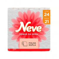 Papel Higiênico Folha Dupla Neve Toque De Seda - 24 Rolos 30m na Magazine Luiza