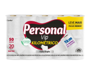 Papel Higiênico Kilométrico Folha Dupla – Personal – Com 20 Rolos 50M na Amazon