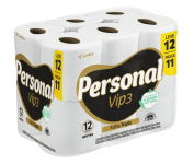 Papel Higiênico Personal Vip Folha Tripla Com 12 Rolos De 20M na Amazon