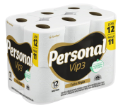 Papel Higiênico Personal – Vip Folha Tripla Com 12 Rolos De 20M na Amazon