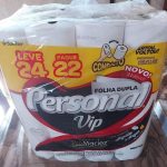 Papel Higiênico VIP Folha Dupla, Personal, 24 unidades, Branco na Amazon