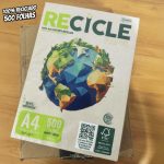 Papel Recicle A4 Multiuso 75g com 500fls 100% Reciclado na Amazon