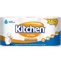 Papel Toalha Kitchen Ultra Jumbo 360 Folhas na Amazon