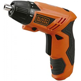 Parafusadeira a Bateria 4.8V Bivolt 200 RPM com 15 Acessórios e Carregador BLACK+DECKER - KC4815K na Amazon
