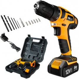 Parafusadeira e Furadeira WAP Li-Ion 12V BPF 12K3 Carregador Bivolt com Maleta e Kit de 13 Acessórios na Amazon
