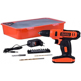 Parafusadeira/Furadeira 12v com 13 Acessórios + Caixa Plástica - Black+decker LD12SP na Amazon