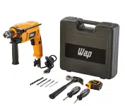 Parafusadeira/Furadeira de Impacto WAP EFPI 700K10 3/8” 700W com Maleta e Kit 11 Acessórios na Casas Bahia