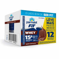 Parmalat Fit Bebida Proteica Chocolate 15g De Proteína 250mL – 12 Unidades na Amazon