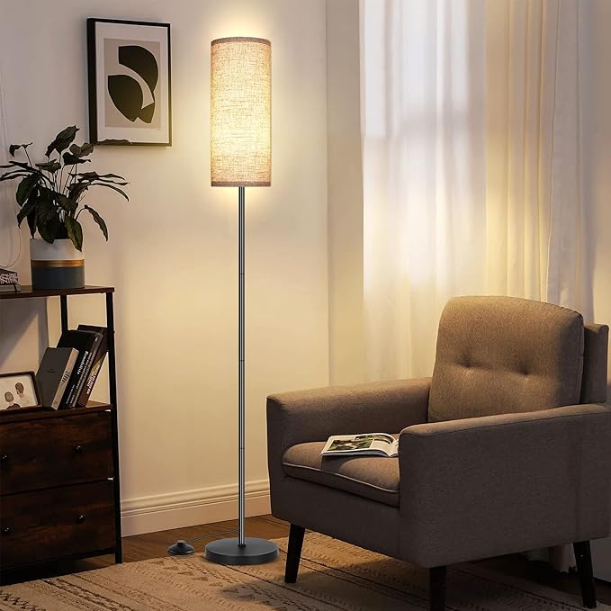 PARTPHONER Luminária de chão para sala de estar, lâmpadas modernas com abajur na Amazon