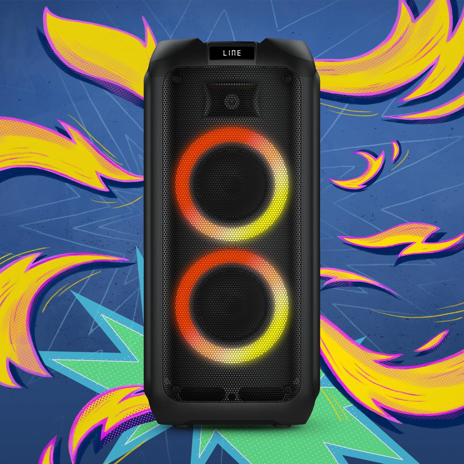 Party Speaker Philips bluetooth com luzes de led, fm, usb, cartão de memória, auxiliar, função TWS que conecta outra TAX4209, entradas para microfone e guitarra TAX4209/78 na Amazon