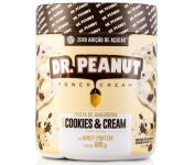 Pasta de Amendoim com Whey Protein – 600g Cookies and Cream- Dr. Peanut na Amazon