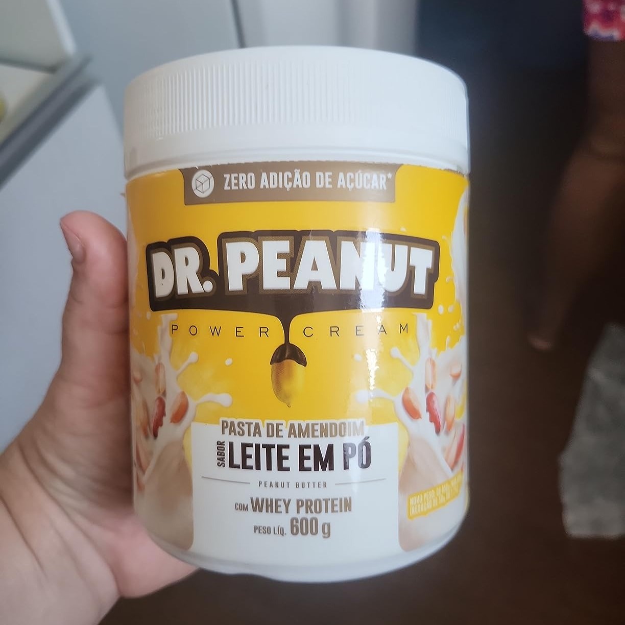 Pasta de Amendoim DR. Peanut Leite em Pó 600G – Com Whey Protein na Amazon