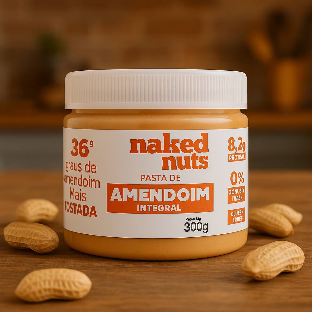 Pasta de Amendoim Integral (300g) – Naked Nuts na Amazon