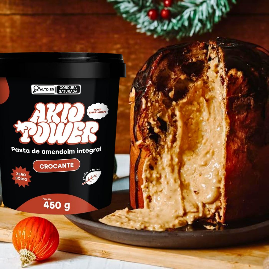 Pasta de Amendoim Integral com pedacinhos crocantes e sem açucar 450g na Amazon