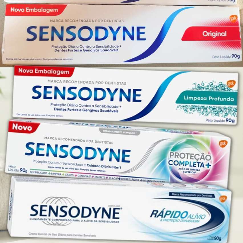 Pasta de Dente Sensodyne – 90g ( 4 opções ) na Amazon