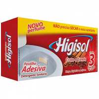 Pastilha Adesiva Para Vaso Sanitário - Cravo E Canela 3X9G, Higisol na Amazon