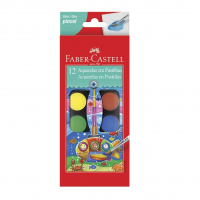 Pastilha De Aquarela Estojo Com 12 Cores, Faber-Castell, 19.0012, Multicor na Amazon
