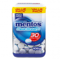 Pastilhas, Mentos, Clear Breath Peppermint, Sem Açúcar, Sabor De Menta - 105g | 150 Unidades na Amazon