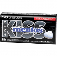 Pastilhas, Mentos, Kiss, Sem Açúcar, Sabor De Menta Forte - 35g | 50 Unidades na Amazon
