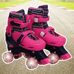 Patins 4 Rodas Paralelas com Luz Feminino Nº39-42 Unik Toys na Amazon