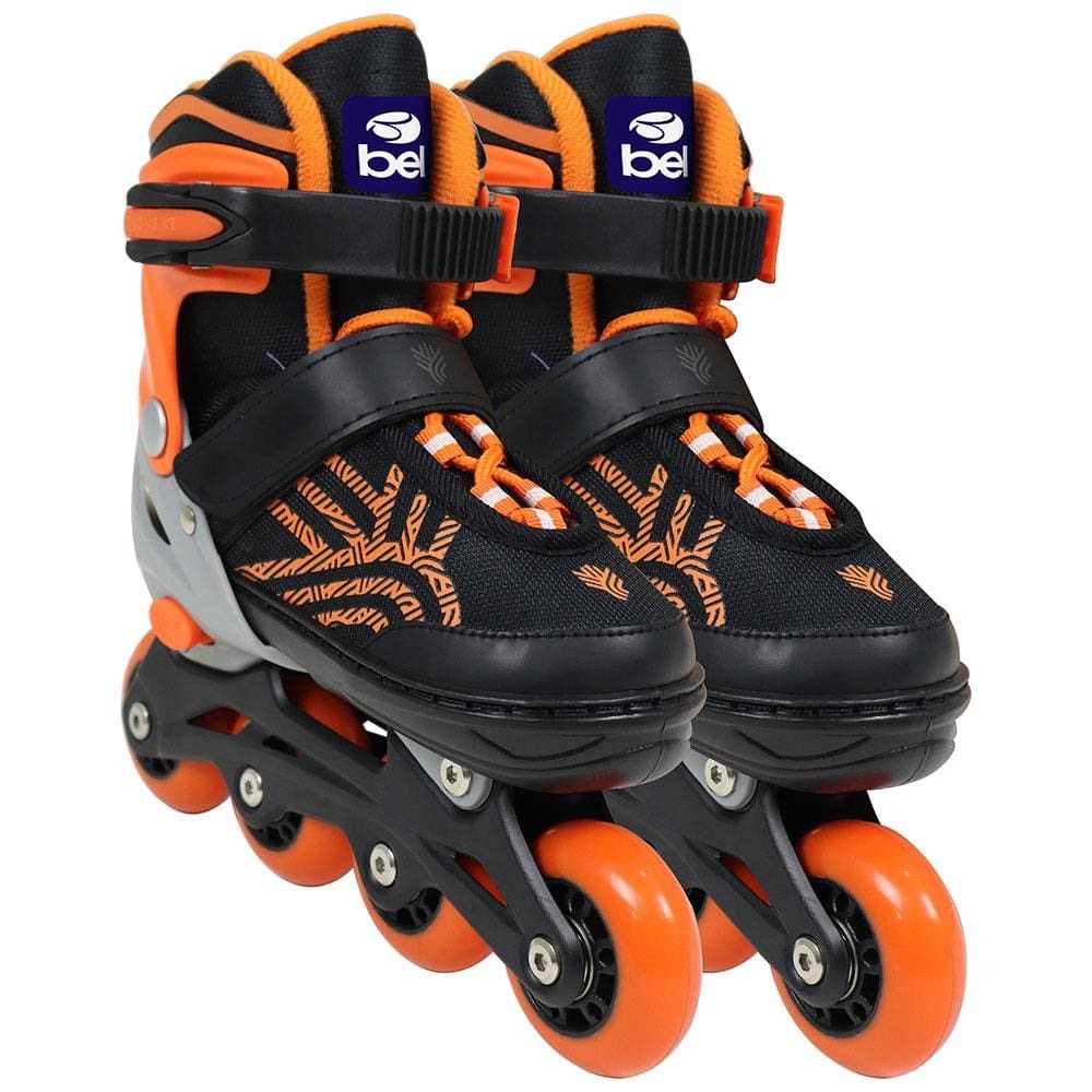 Patins Bel Inline Flexx 3.0 Ajustável 37 a 40 – Laranja na Casas Bahia