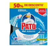 Pato Desodorizador Gel Adesivo 2 Refis Marine, Limpeza Banheiro, Vaso Sanitário Limpo e Perfumado, 12 Disco na Amazon