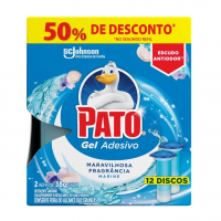 Pato Desodorizador Gel Adesivo 2 Refis Marine, Limpeza Banheiro na Amazon