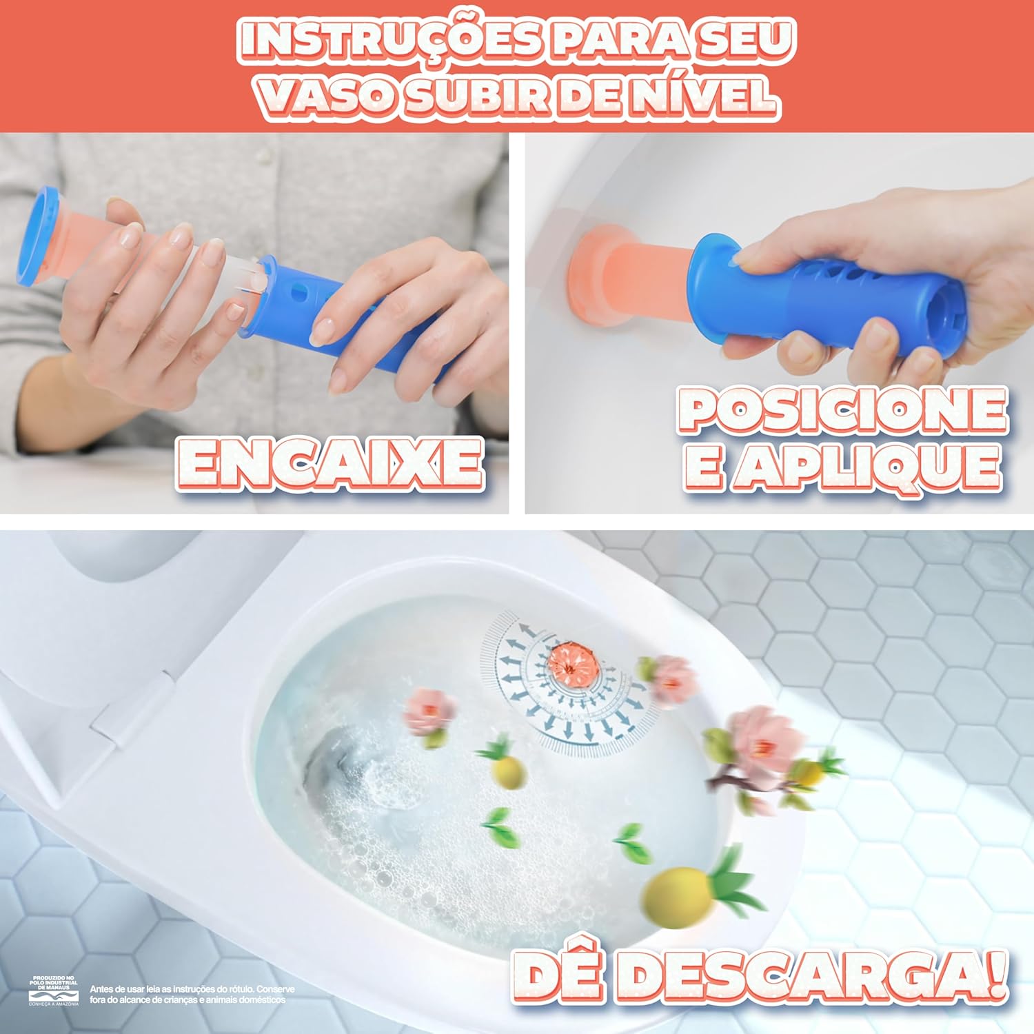 Pato Desodorizador Gel Adesivo Edição Limitada Desafio das Flores, Limpeza Banheiro, Vaso Sanitário Limpo e Perfumado, Com Aplicador, 6 Discos na Amazon