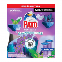Pato Desodorizador Gel Adesivo Edição Limitada Game Das Frutas, Limpeza Banheiro, 12 Discos na Amazon