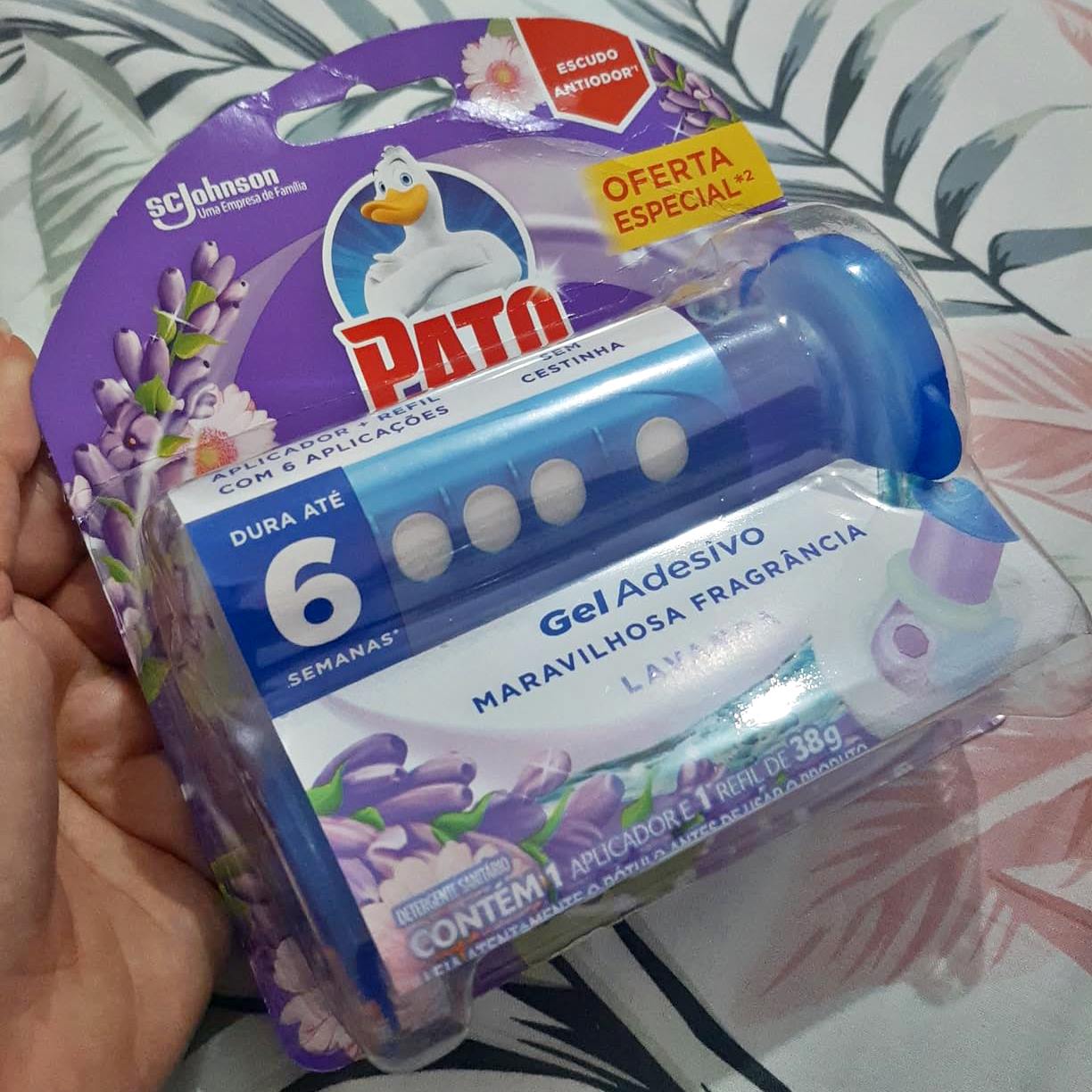 Pato Desodorizador Gel Adesivo Lavanda, Limpeza Banheiro, Vaso Sanitário Limpo e Perfumado, Com Aplicador, 6 Discos na Amazon
