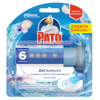 Pato Desodorizador Gel Adesivo Marine, Limpeza Banheiro, Vaso Sanitário Limpo E Perfumado, Com Aplicador, 6 Discos na Amazon