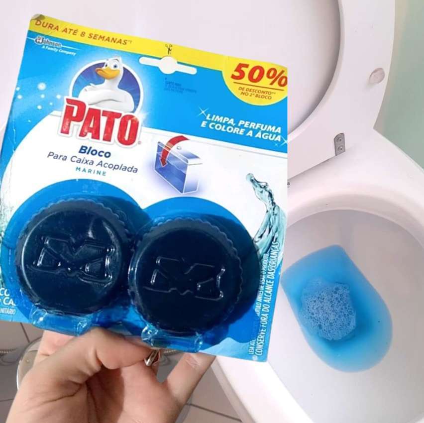 Pato Desodorizador Sanitário Caixa Acoplada Marine 40g com 2 unidades na Amazon