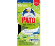Pato Desodorizador Sanitário Gel Adesivo 1 Refil Citrus, Limpeza Banheiro, Limpo e Perfumado, 6 Discos na Amazon