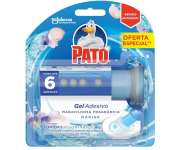 Pato Desodorizador Sanitário Gel Adesivo Marine, Limpeza Banheiro, Com Aplicador, 6 Discos na Amazon