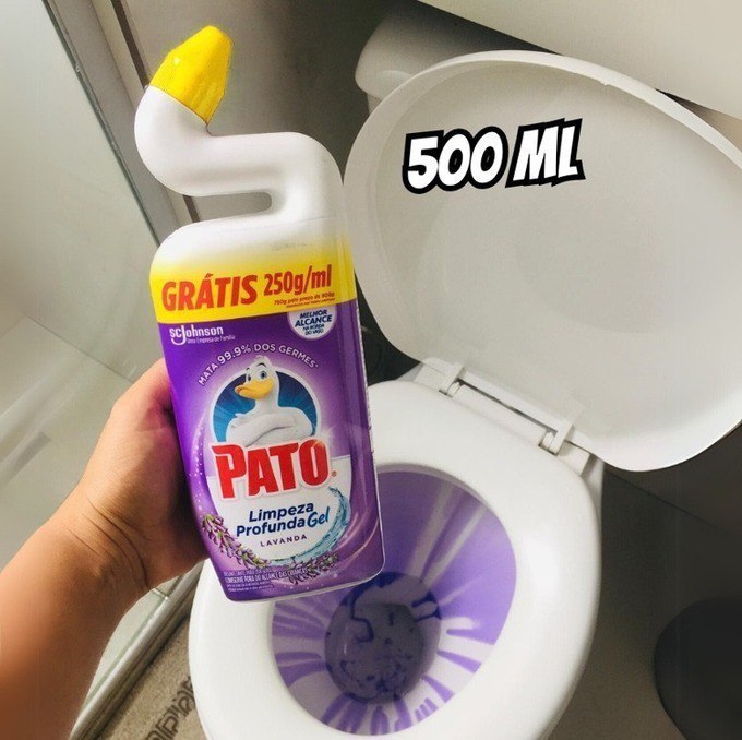 Pato Limpador Sanitário Gel, Lavanda, Limpeza Pesada, Banheiro e Vaso Sanitário, 500ml na Amazon