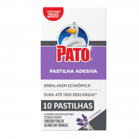 Pato Pastilha Sanitária Adesiva Lavanda, Desinfetante Para Vaso Sanitario, 10 Unidades na Amazon