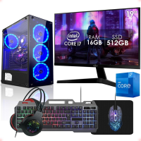 PC Gamer Completo Intel Core I7 16GB SSD 512GB Monitor 19" Kit Gamer Strong Tech - Marketplace na Amazon