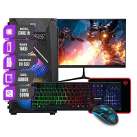 PC Gamer Completo Mancer, Intel Core I5, RX 550 4GB, 16GB De Ram, SSD 480GB, Monitor 21" na Amazon