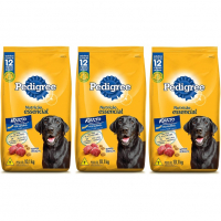 PEDIGREE Ração Nutrição Essencial Carne Para Cães Adultos 10.1kg (3 Pacotes) na Amazon
