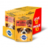 PEDIGREE Ração Úmida Pedigree Sachê Carne Ao Molho Para Cães Adultos De Raças Pequenas - Leve 12 Pague 10 na Amazon