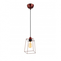 Pendente Em Aço Para 1 Lâmpada Aldebaran Bivolt 23,5x16cm Cobre na C&C