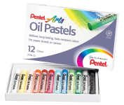 Pentel Giz Pastel Oleoso 12 Cores PHN-12 na Amazon