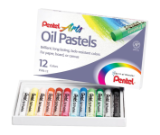 Pentel Giz Pastel Oleoso 12 Cores PHN-12 na Amazon